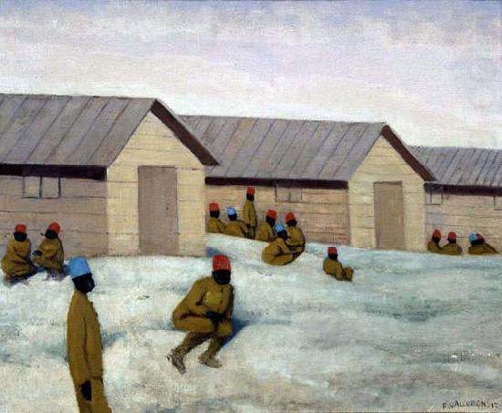 Felix Vallotton Senegalese Soldiers at the camp of Mailly, china oil painting image